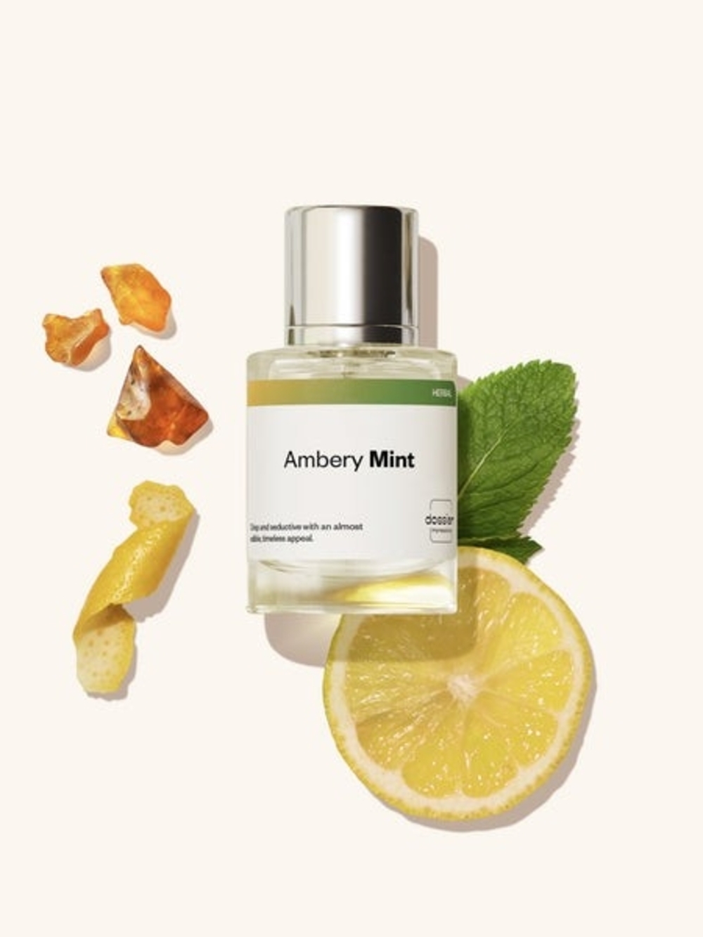 Ambery Mint Body Oil - Fresh Green Scent
